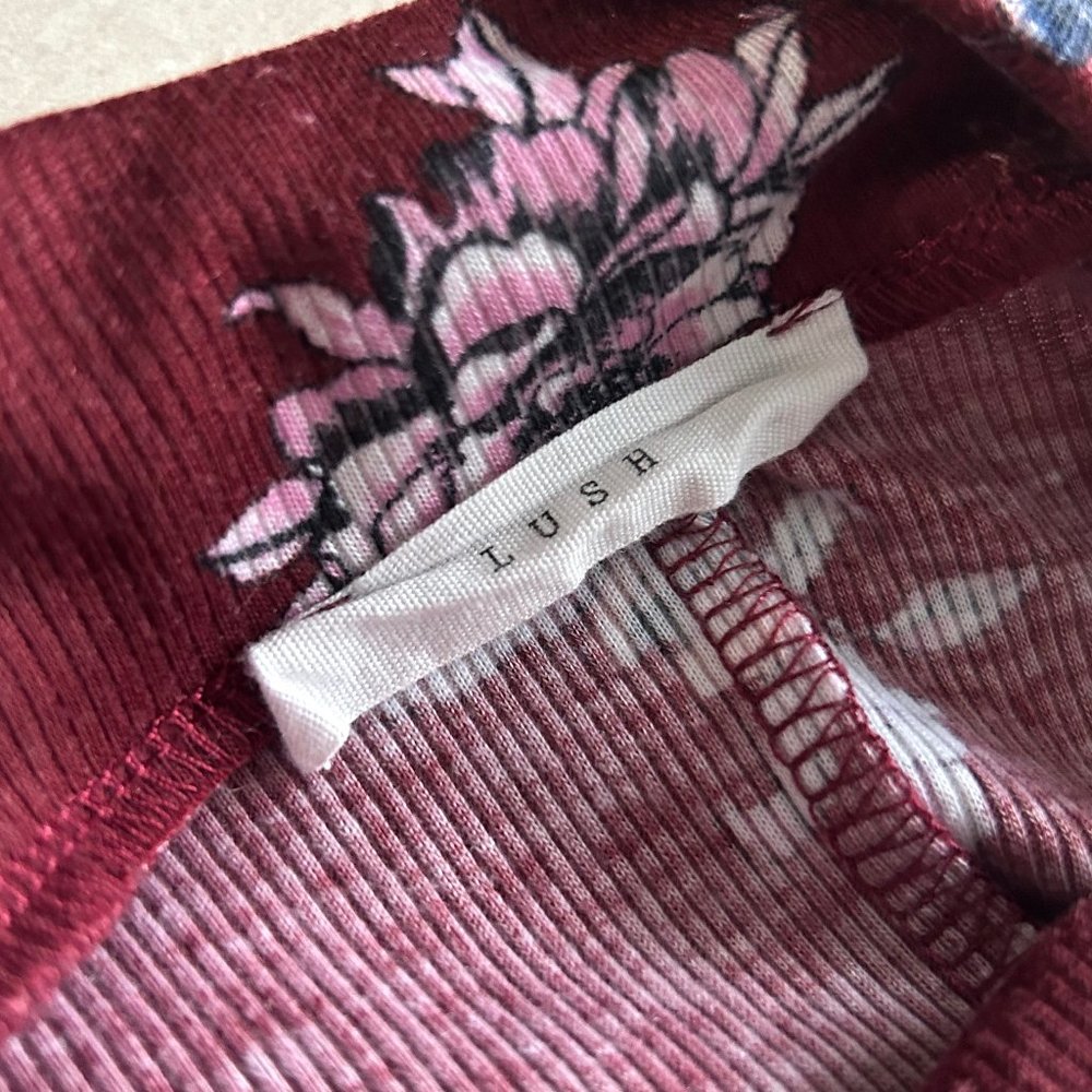 [SOLD] RARE Lush Floral Print Mock Neck Dress ASO Lydia Martin - Picture 8 of 11